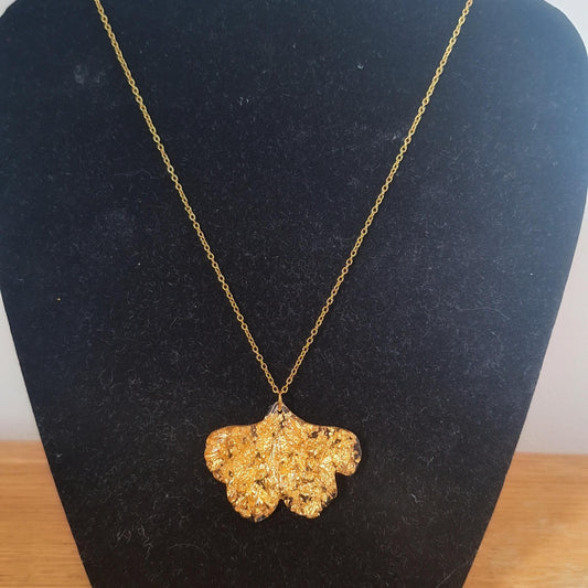 Genji Gold Gingko Necklace