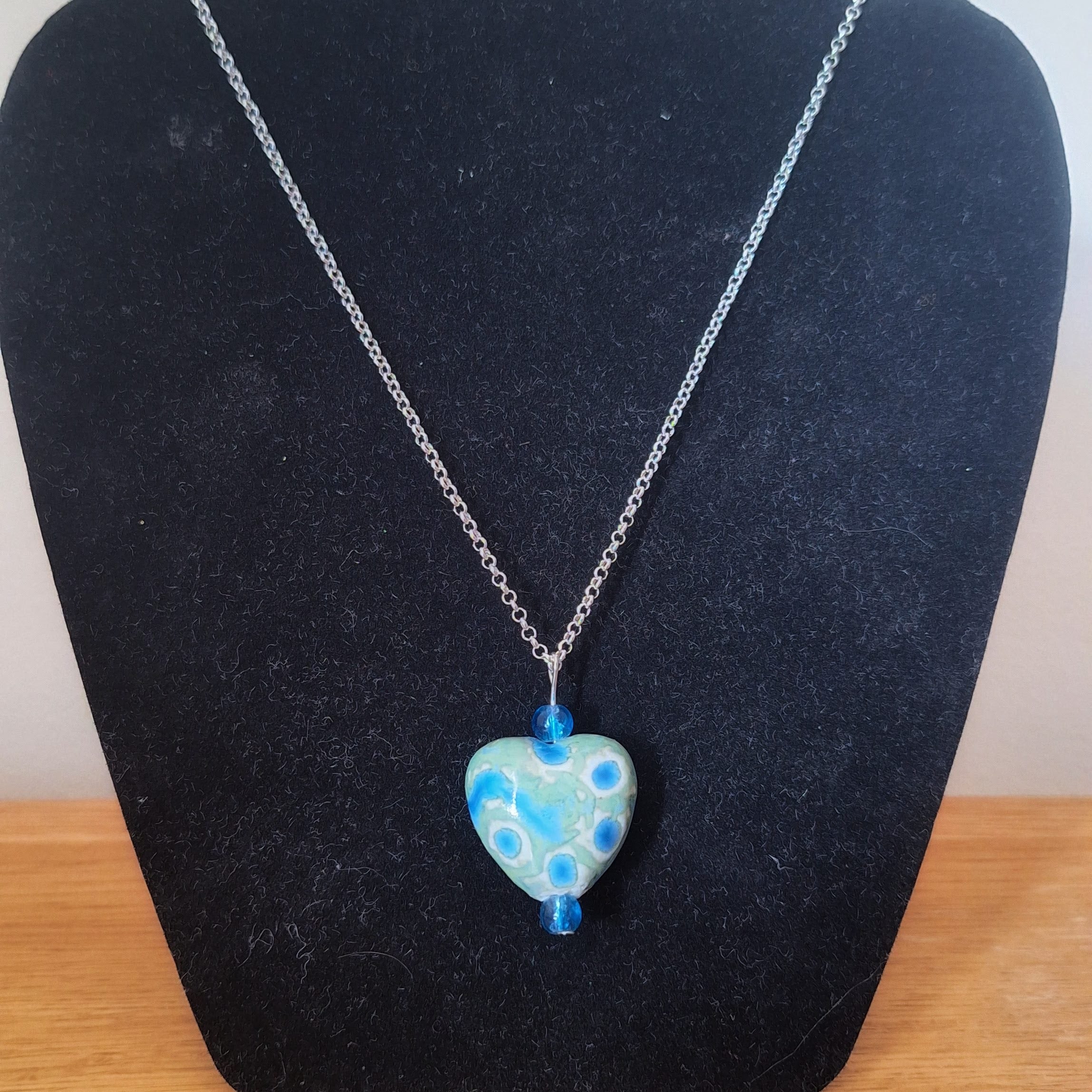 Peacock Heart Necklace