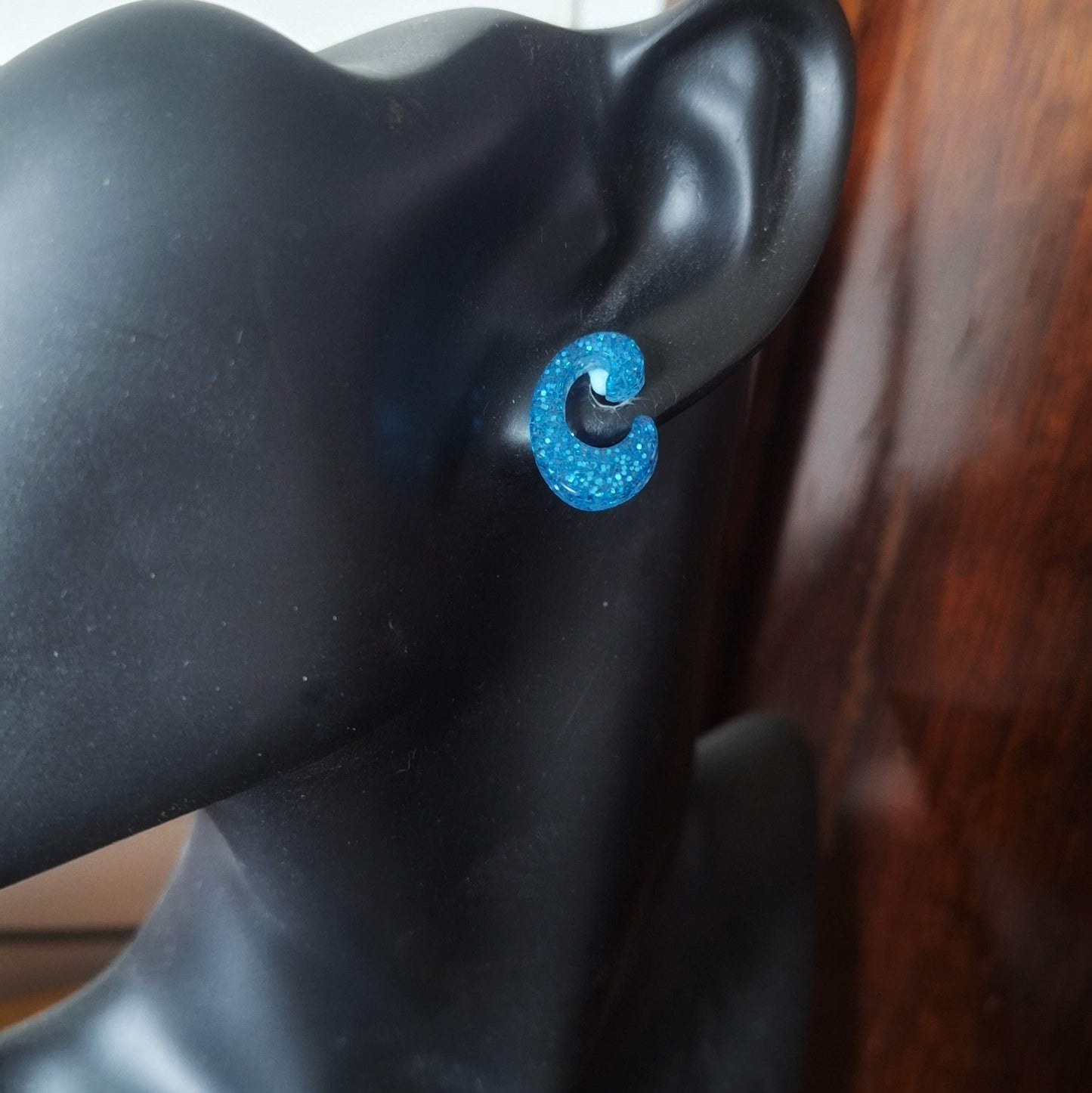 Initial Stud Earrings