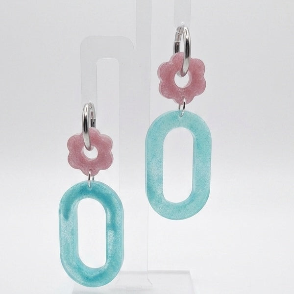 70s inspired resin earrings