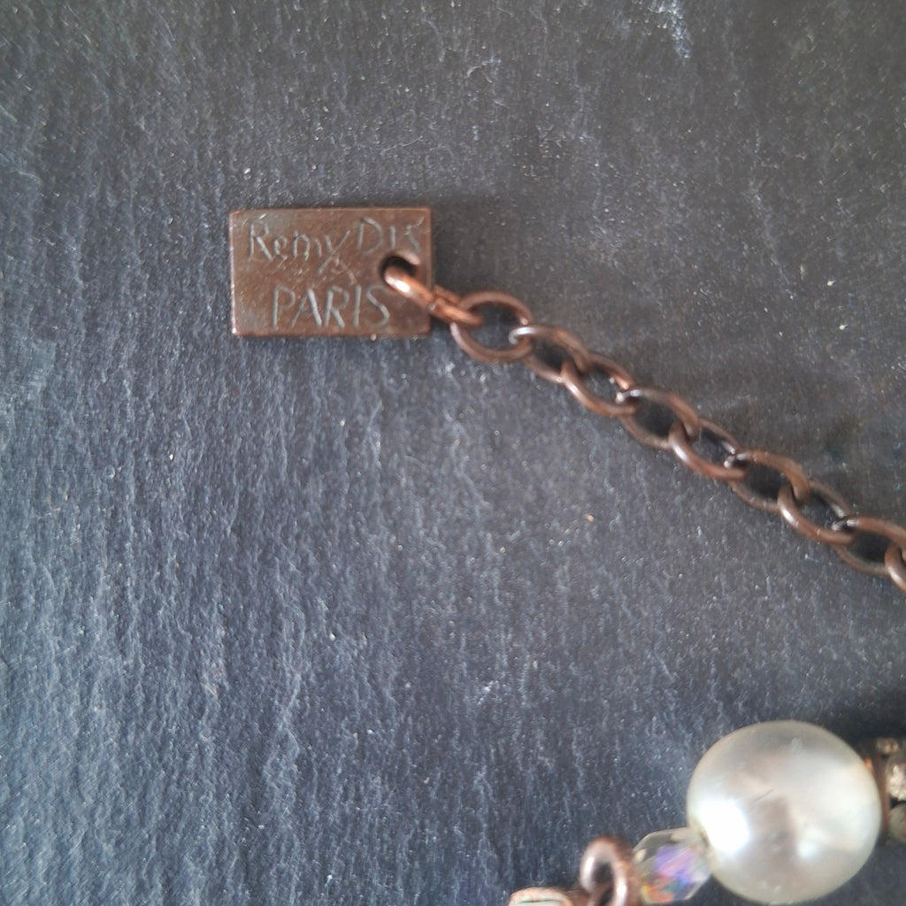 1980s Rémy Dis Paris Y-Drop Statement Necklace