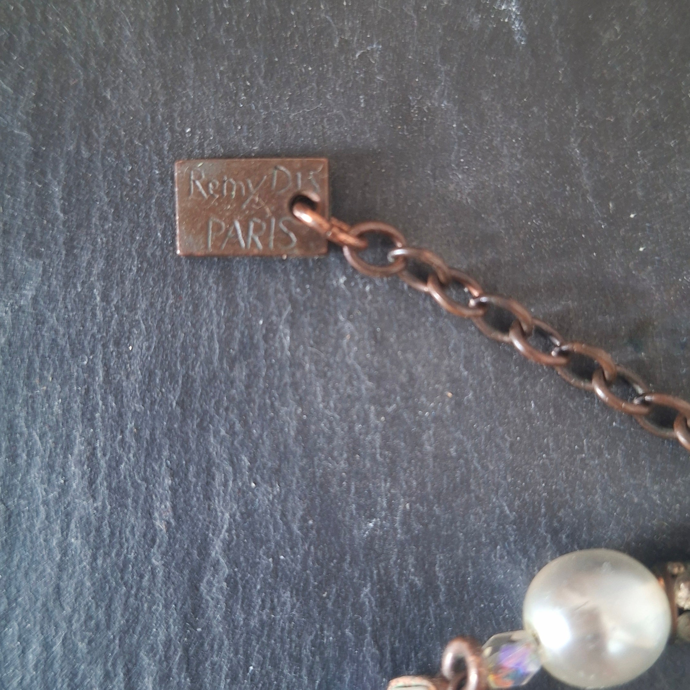 1980s Rémy Dis Paris Y-Drop Statement Necklace