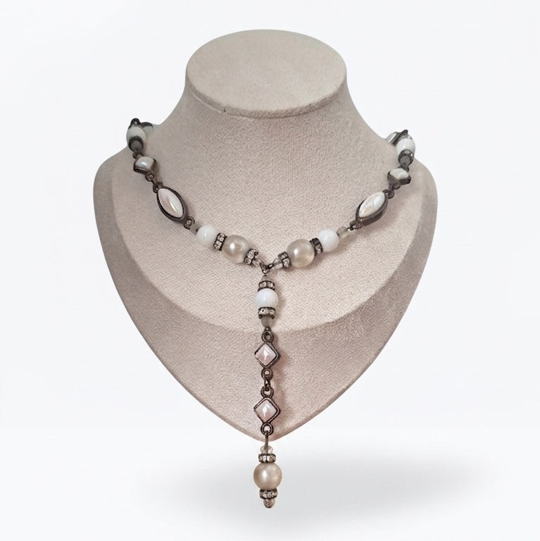 1980s Rémy Dis Paris Y-Drop Statement Necklace