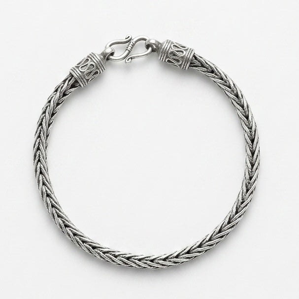 Balinese Woven Sterling Silver Bracelet