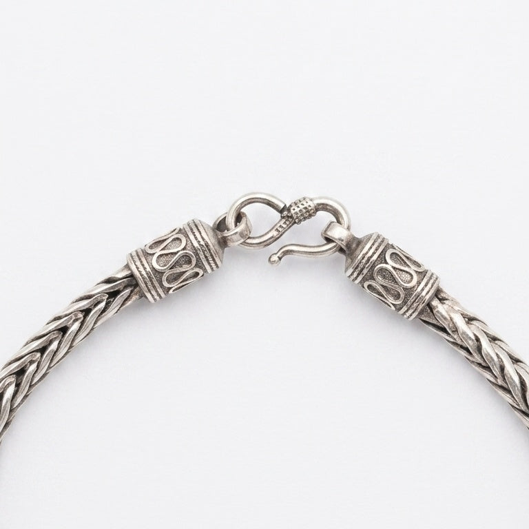 Balinese Woven Sterling Silver Bracelet