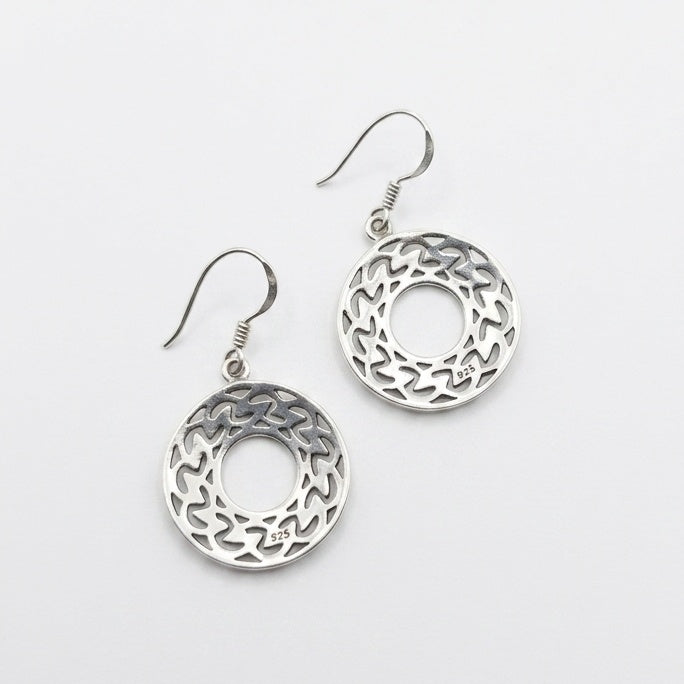 Celtic Knot Earrings - Open Circle Infinity