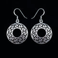 Celtic Knot Earrings - Open Circle Infinity