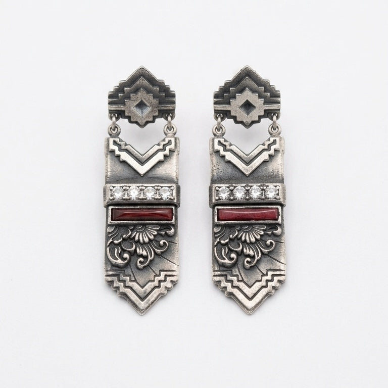 Vintage DURI Art Deco Revival Earrings