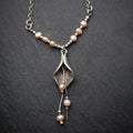 Sterling Silver & Freshwater Pearl Calla Lily Necklace