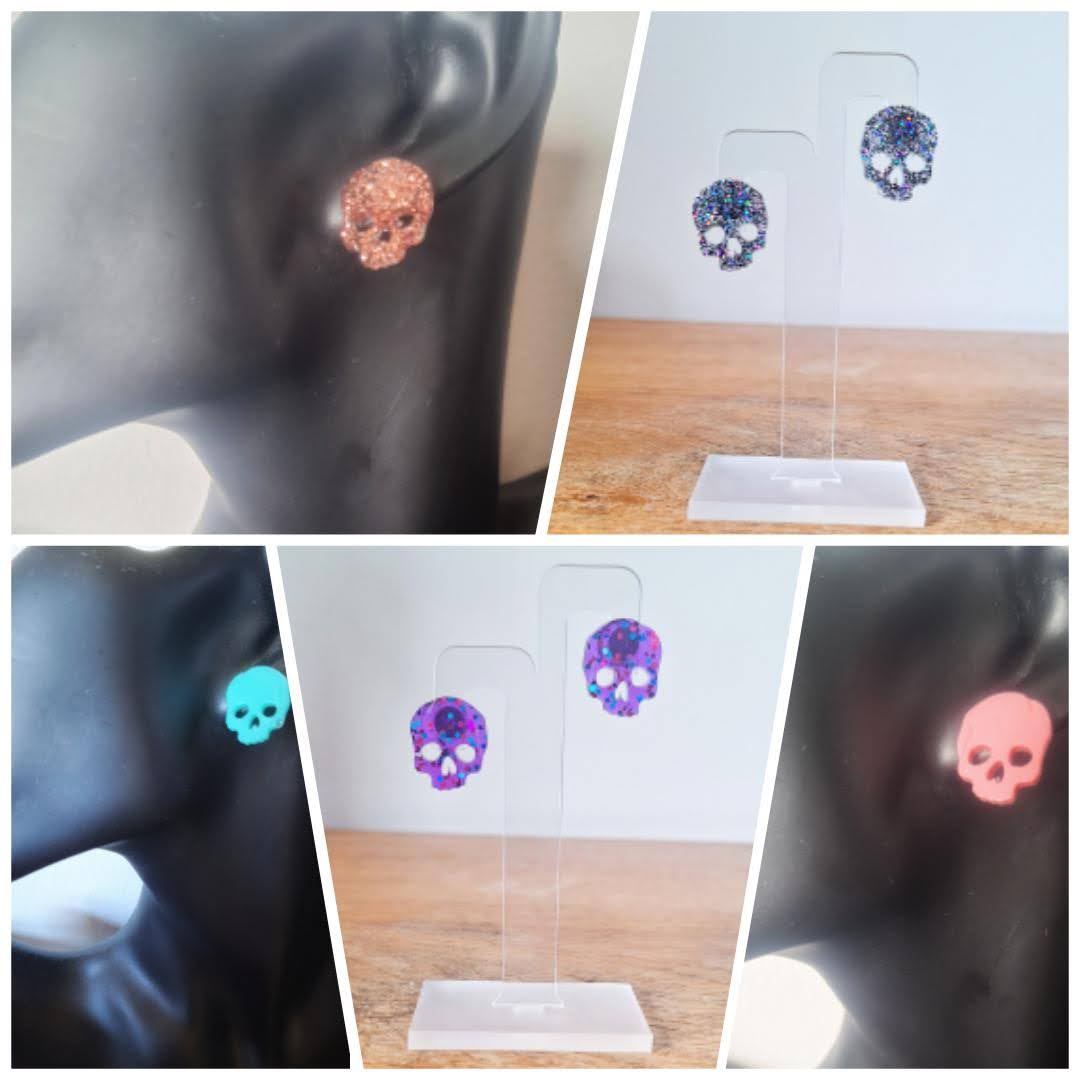 Statement Skull Studs (variety of colours available)