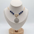 1976 Irish 5p Coin & Lapis Lazuli Necklace