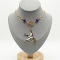 Homeward Bound Swallow Necklace with Lapis Lazuli 