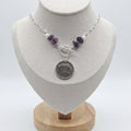 Irish 10p Coin Necklace with ameythst