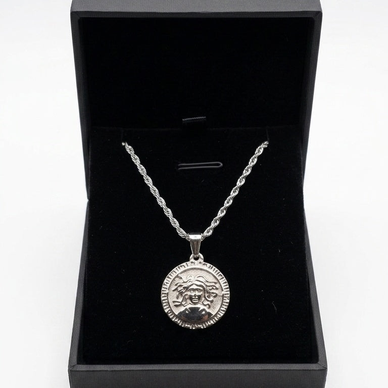 Stainless Steel Artesano Madrid Medusa Pendant