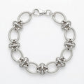 Sterling silver knot bracelet