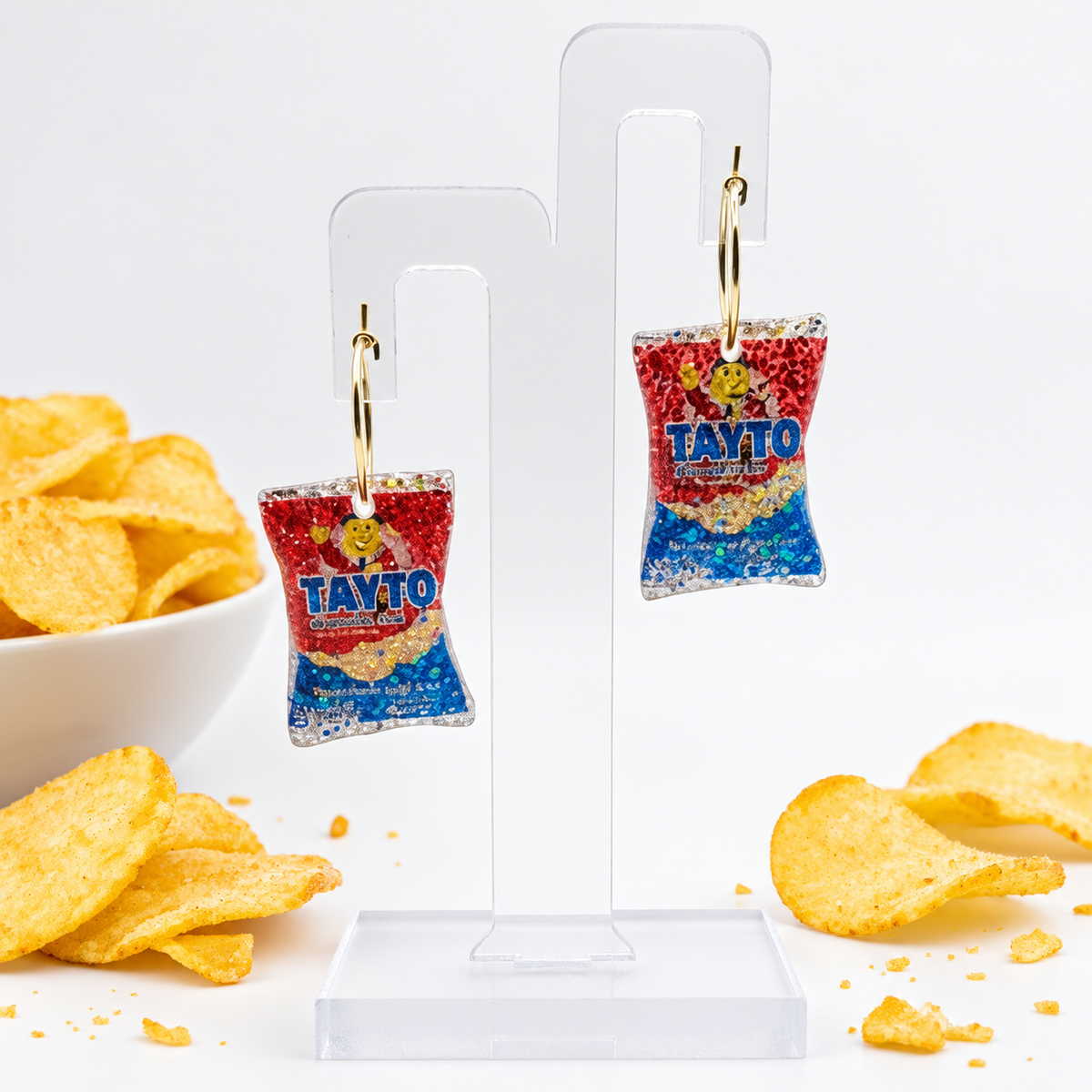 Tayto Earrings | Handmade Irish Nostalgia Jewellery