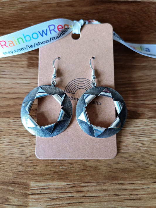 Sterling Silver Ring Earrings