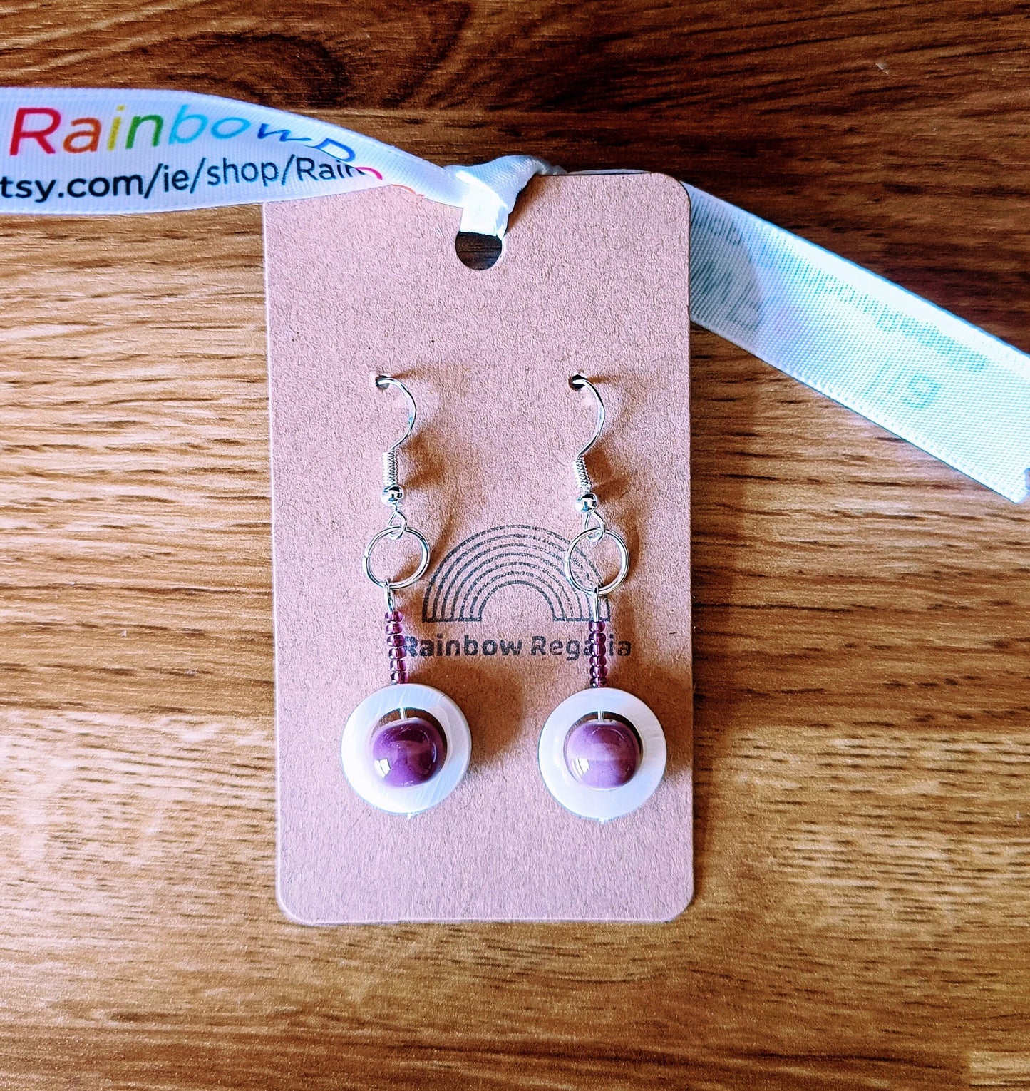 Purple Planet Earrings