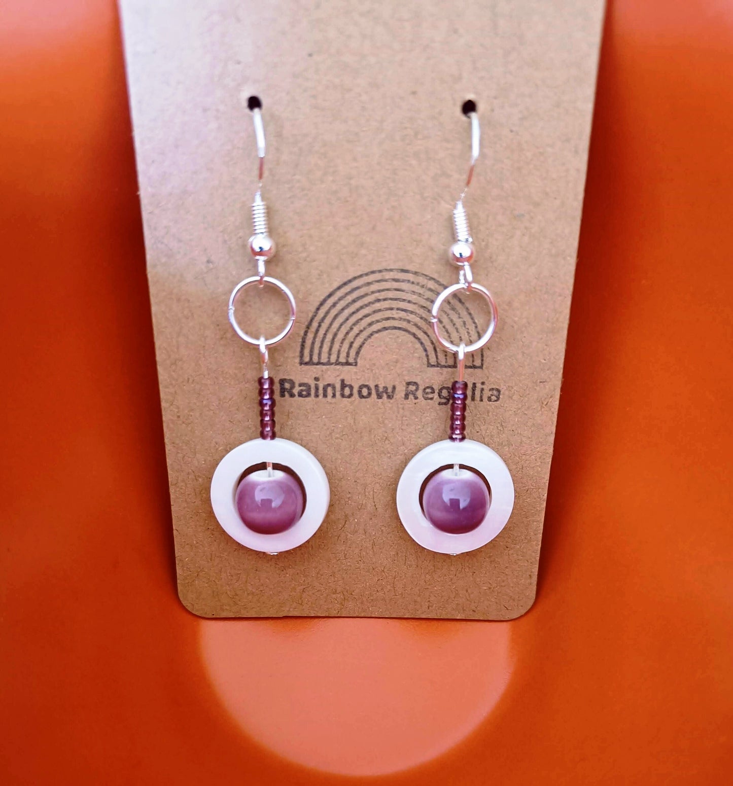 Purple Planet Earrings