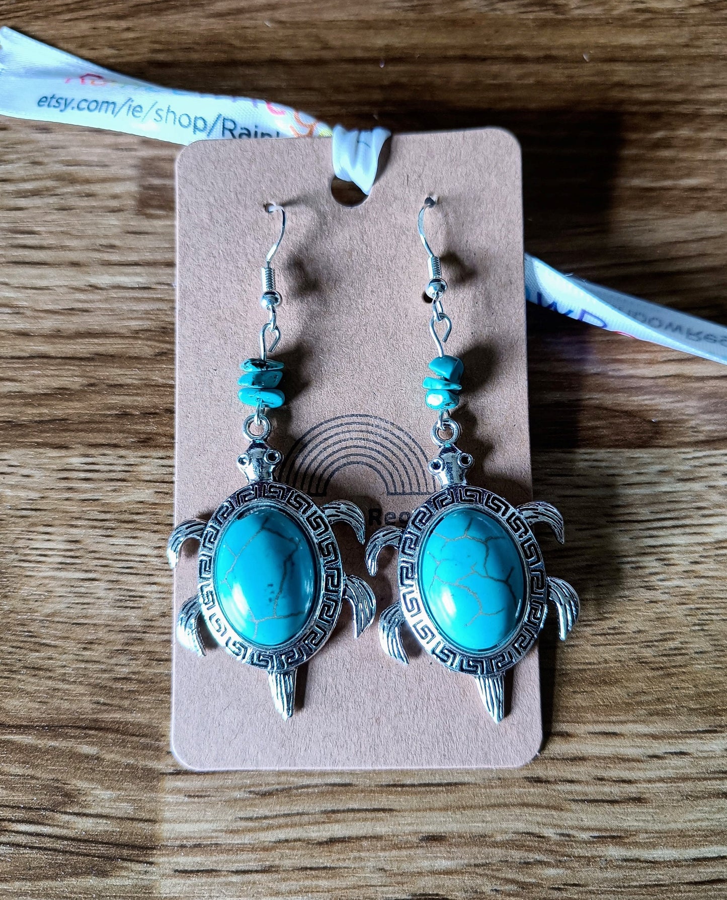 Turquoise Turtle Earrings