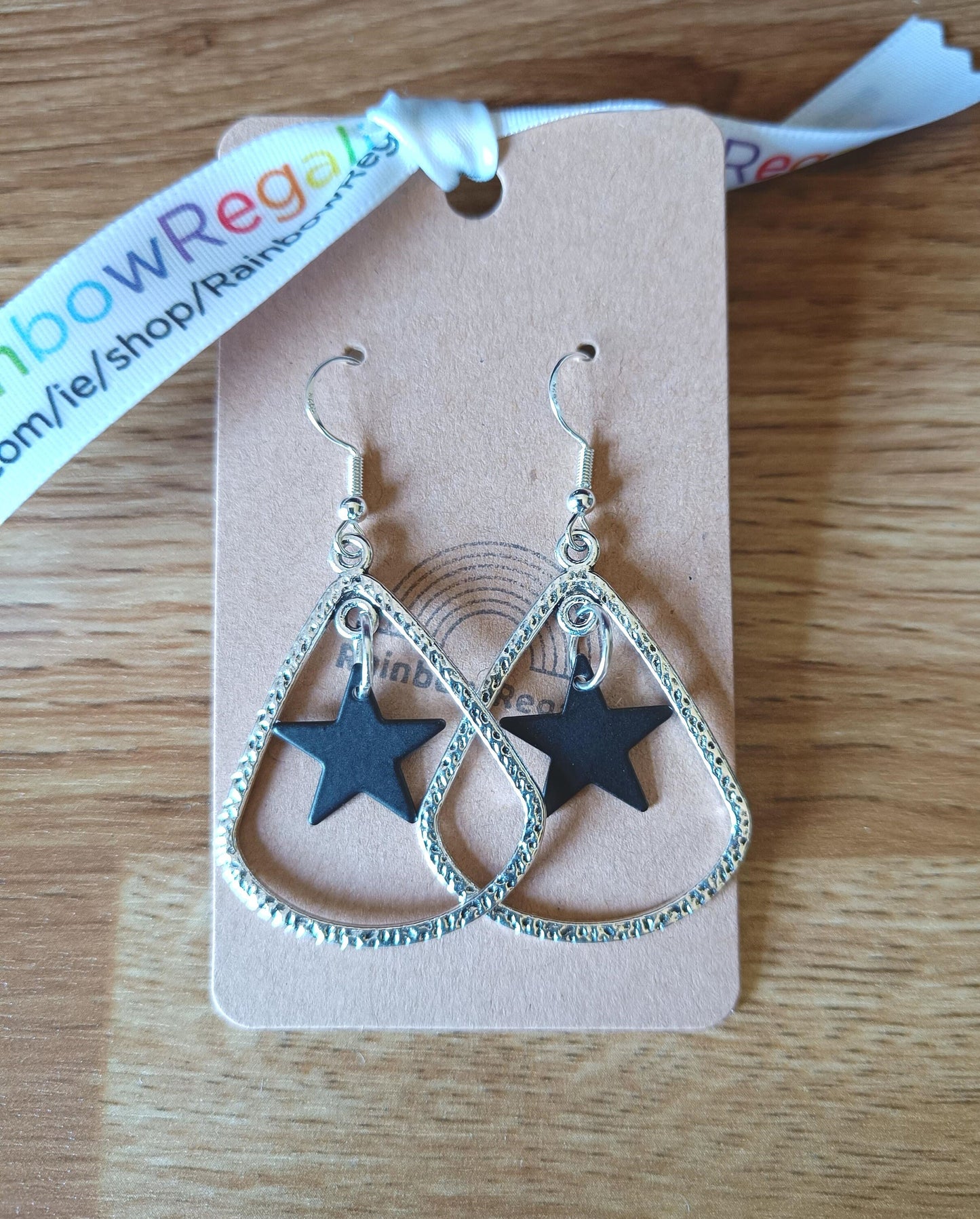 Bowie Blackstar Teardrop Earrings