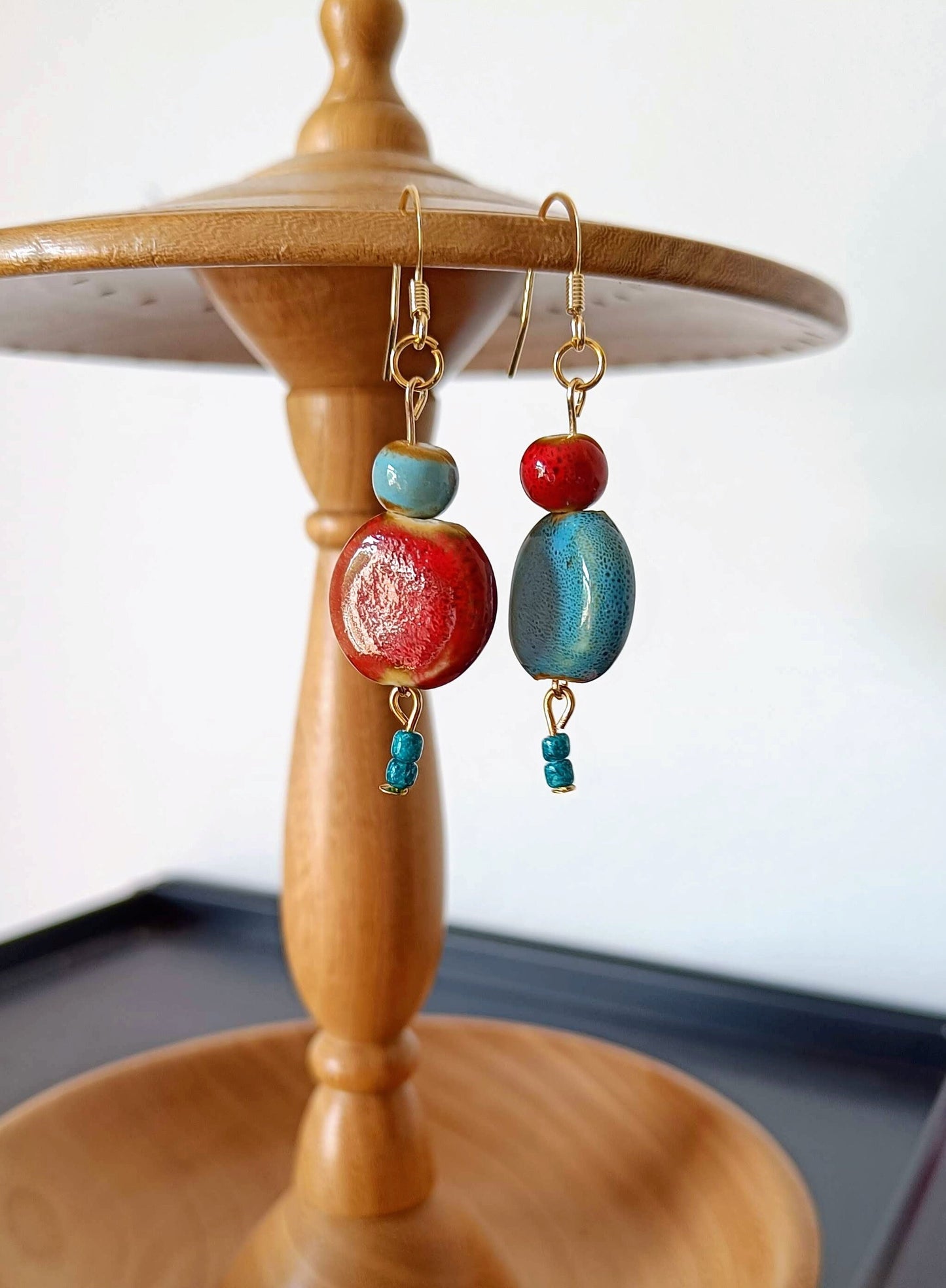 Mismatched Ceramic Earrings