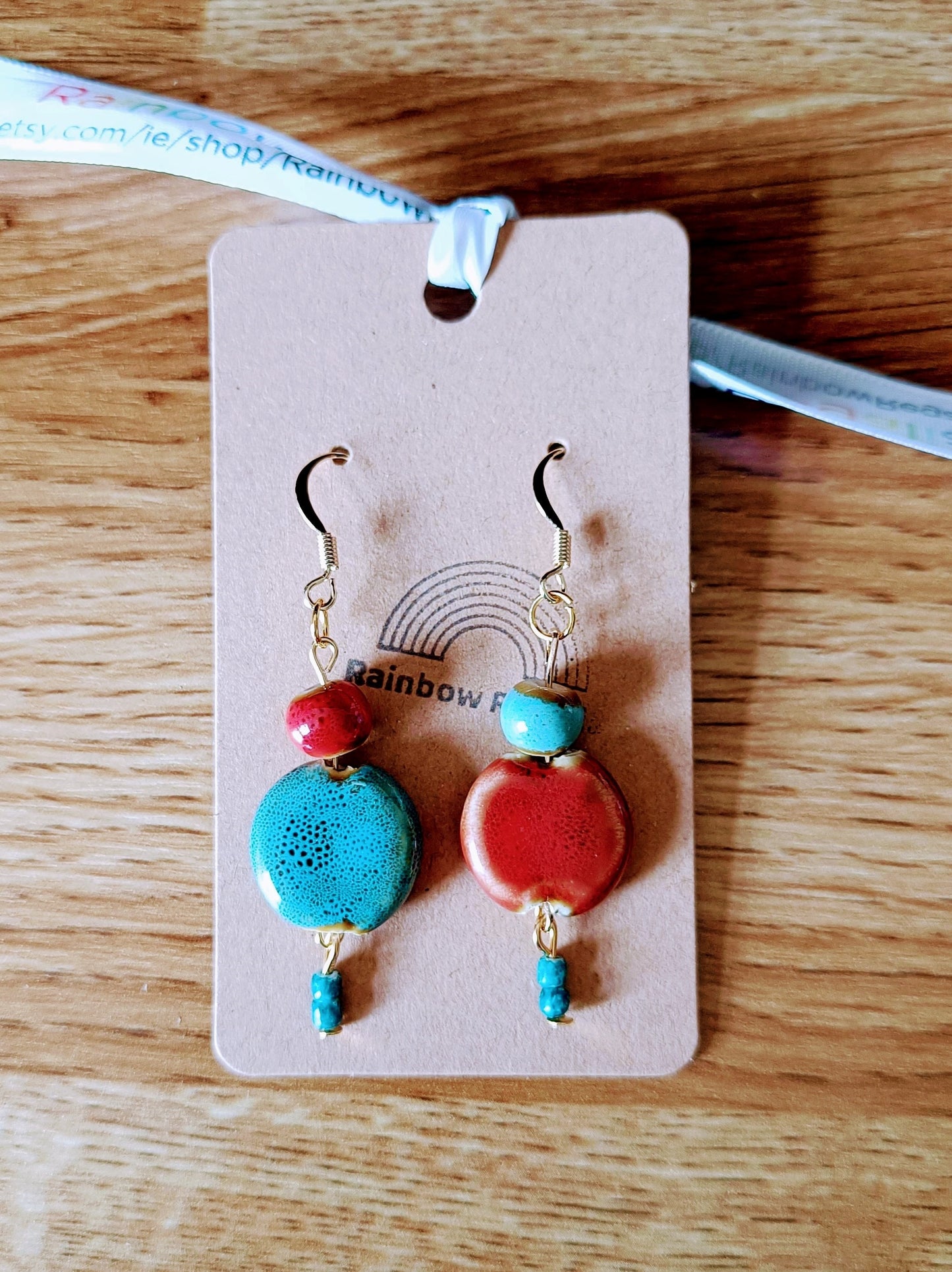 Mismatched Ceramic Earrings