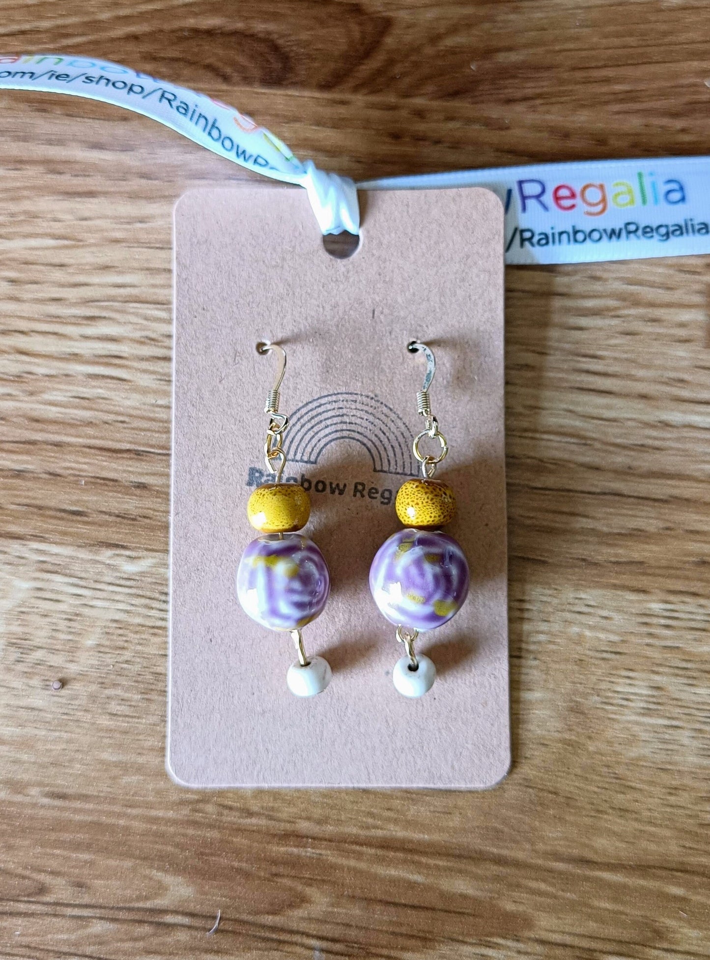 Ceramic Bead Earrings