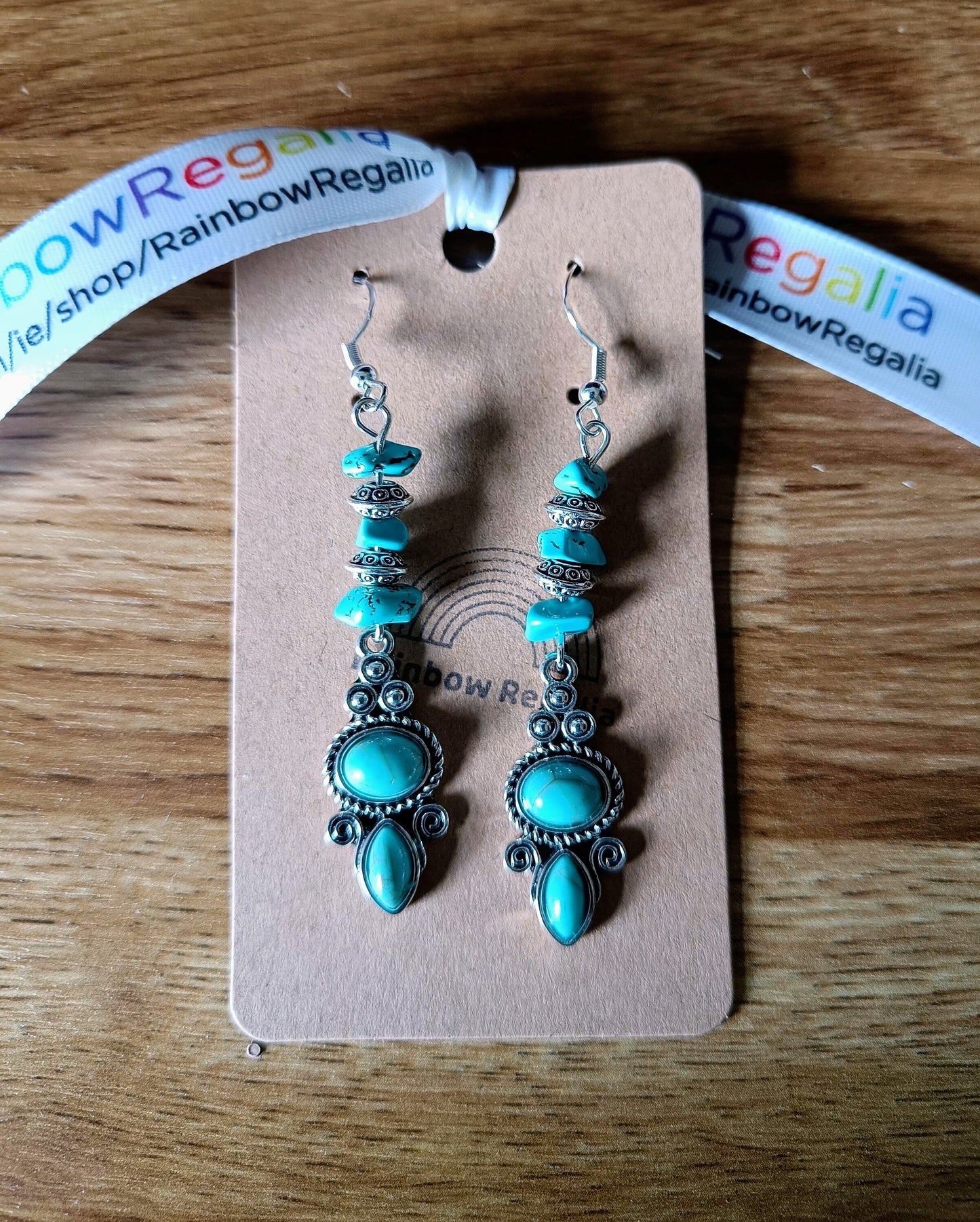 Turquoise Pendant Earrings