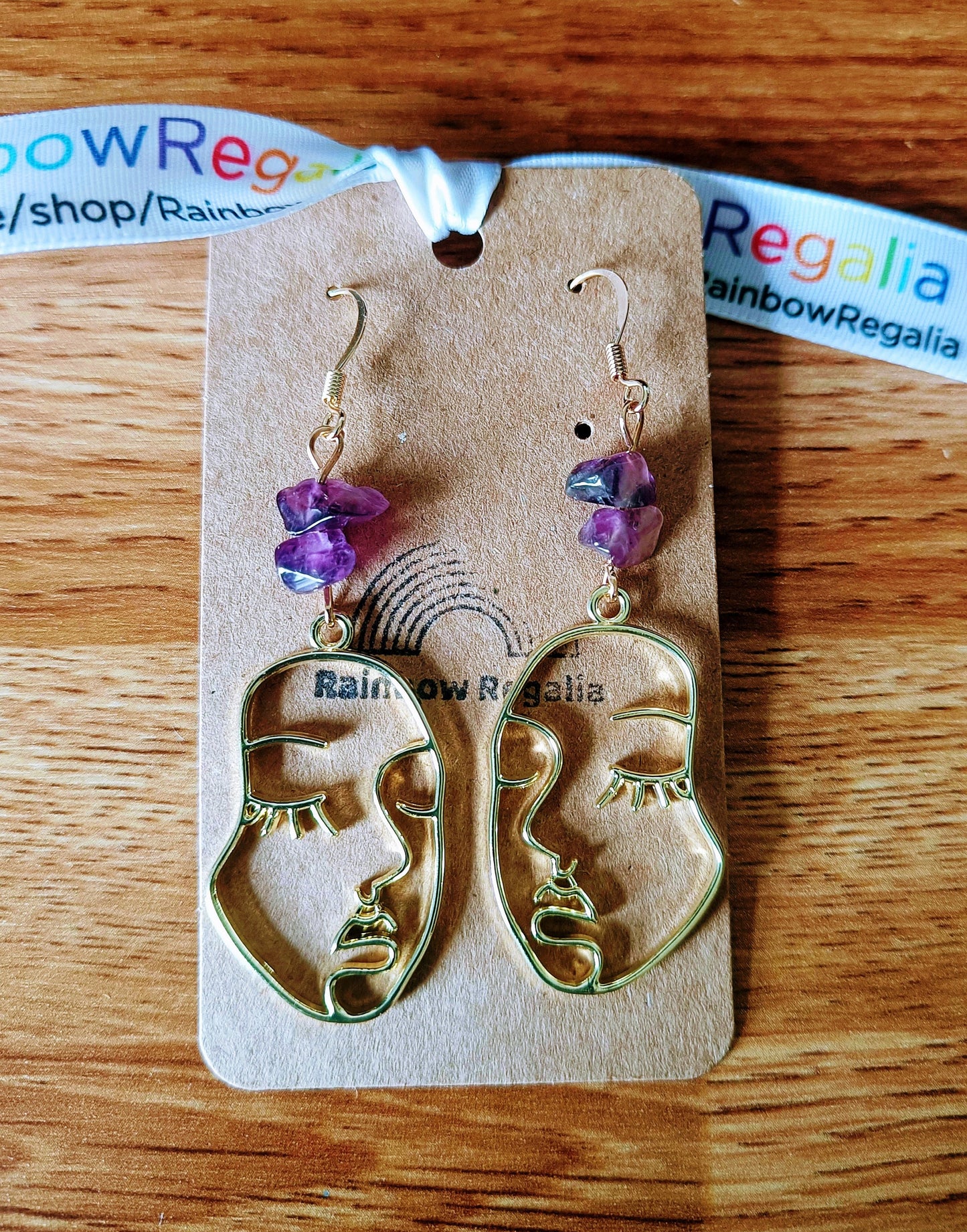 Viola Abstract Face Earrings