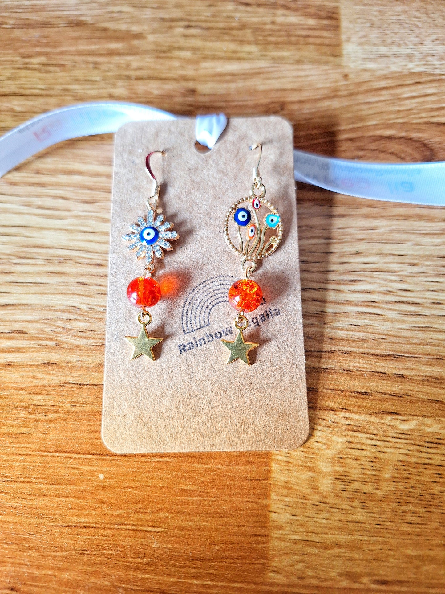 Mismatched Evil Eye Earrings