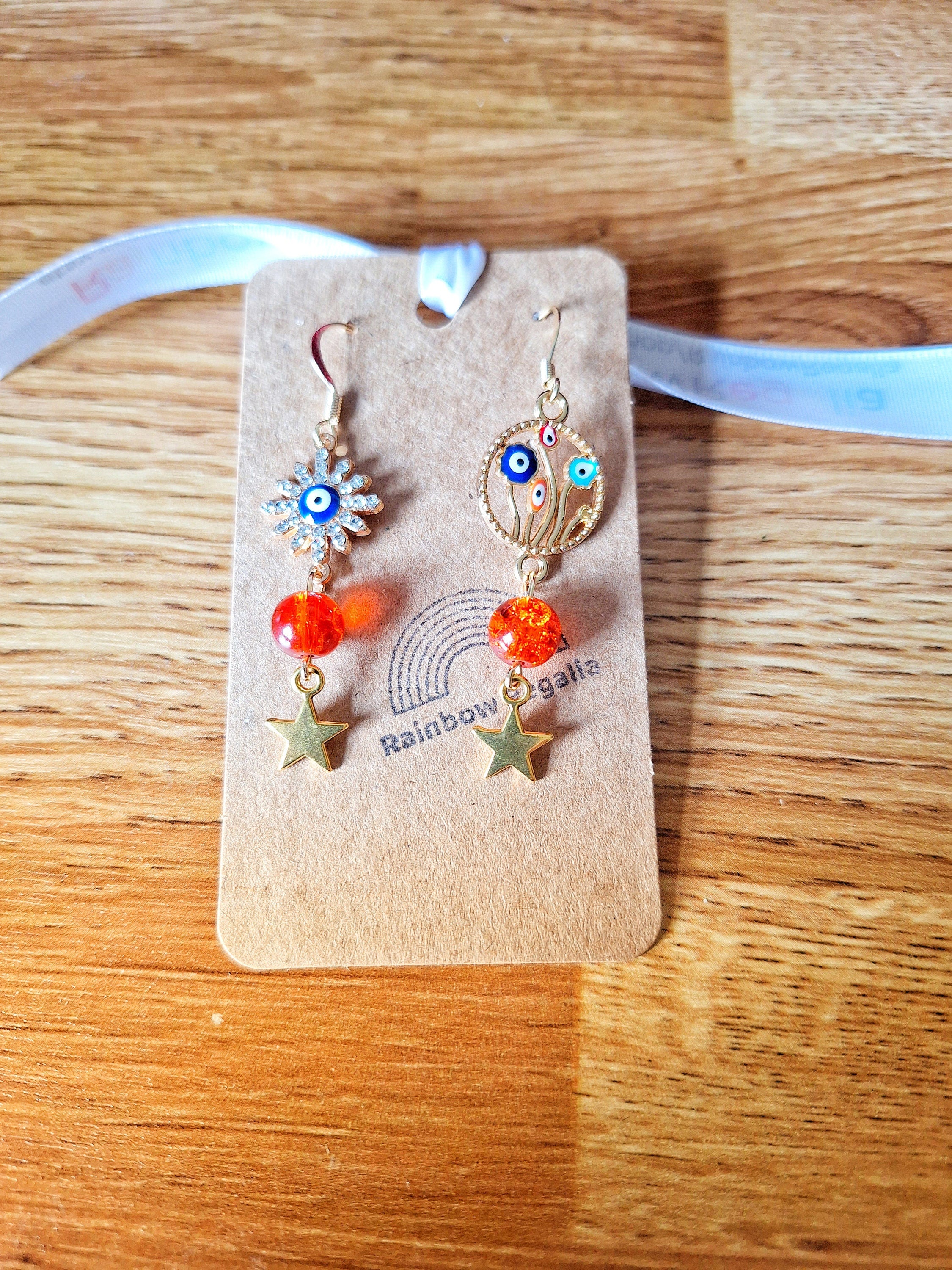 Mismatched Evil Eye Earrings