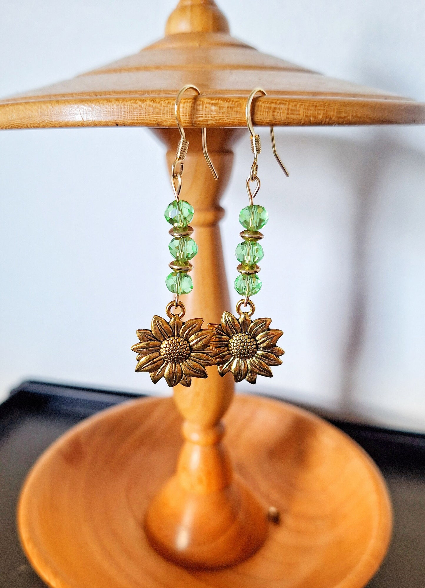 Mirasol Golden Sunflower Earrings