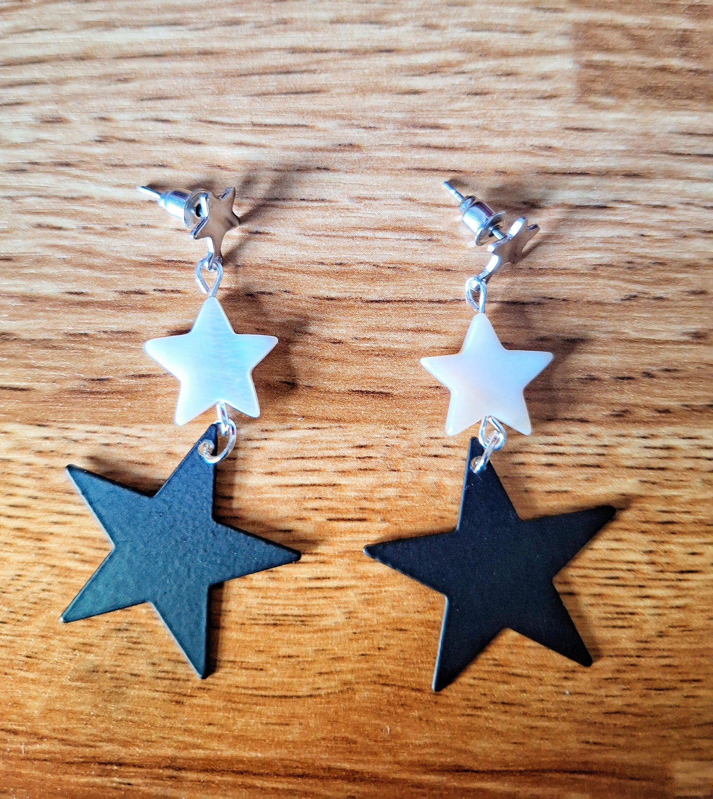 Stella Three Star Earrings