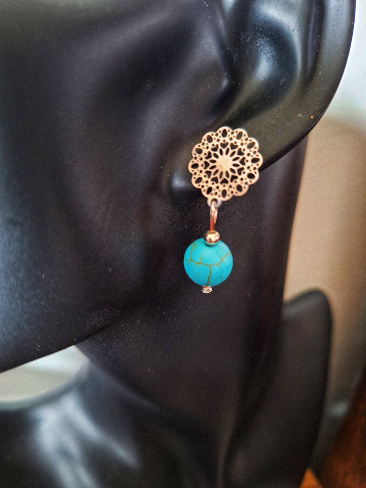 Rosaline Turquoise Drop Earrings