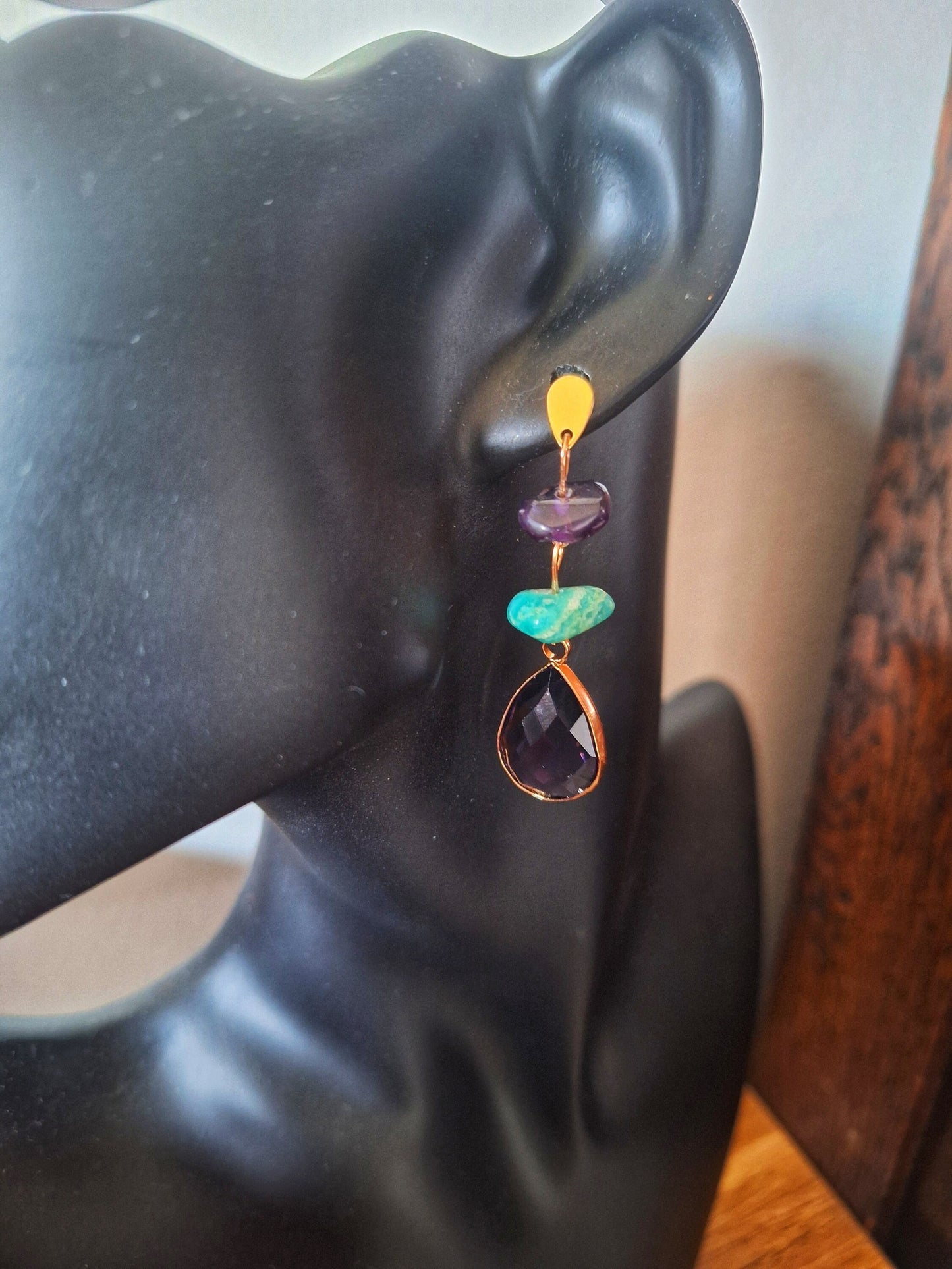 Juniper Amethyst Drop Earrings