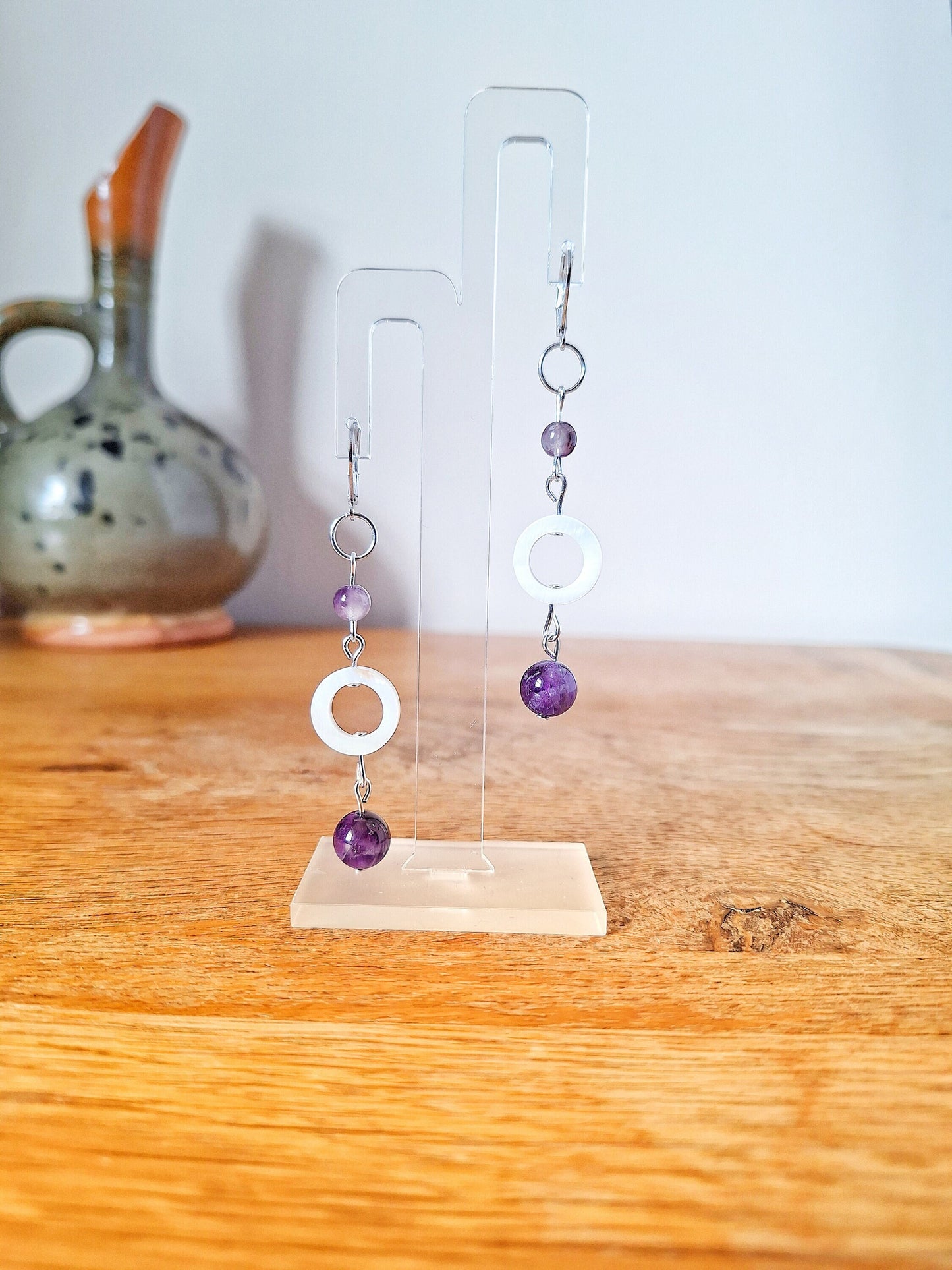 Bora Amethyst Earrings