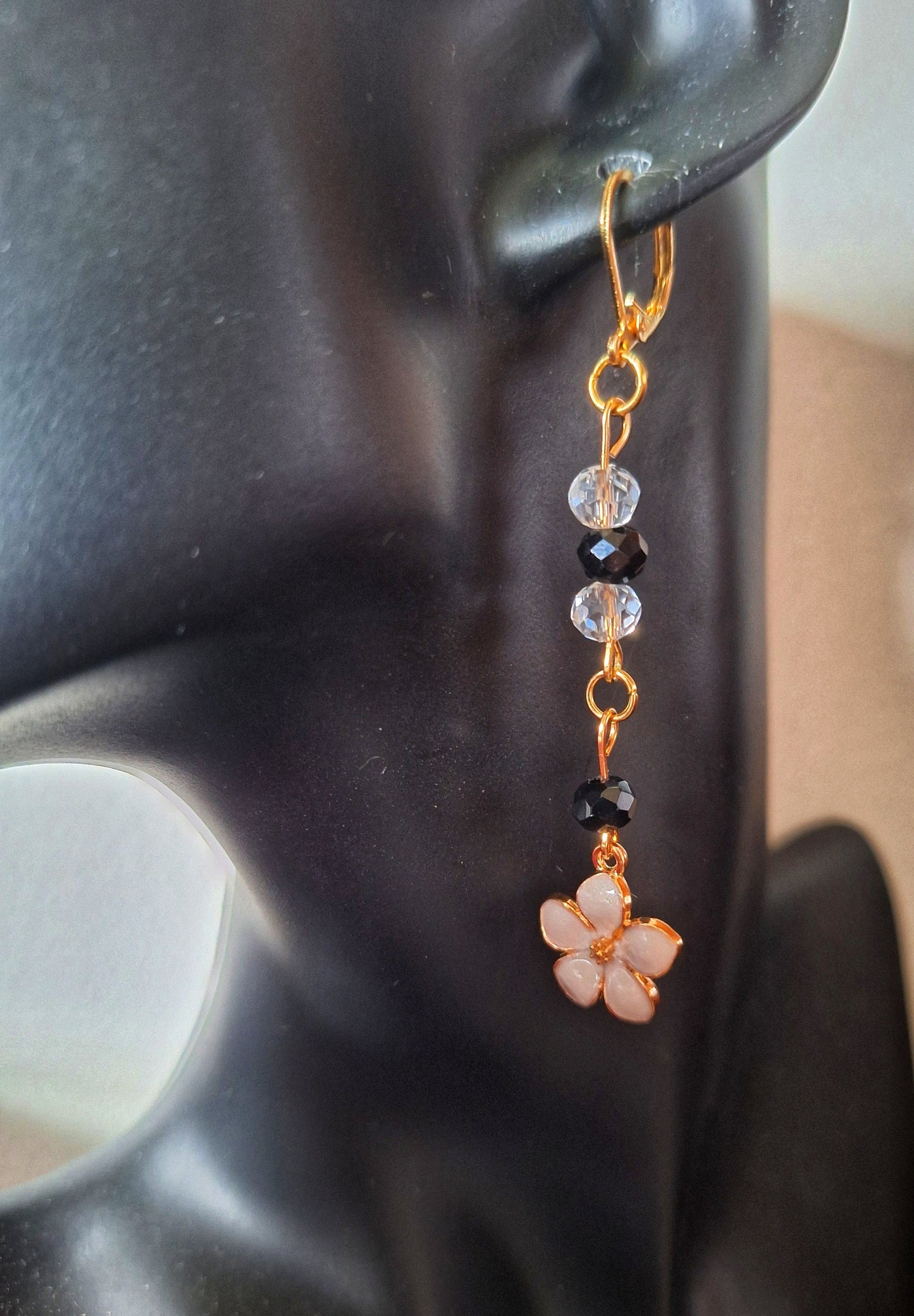 Sakura Fan and Cherry Blossom Earrings