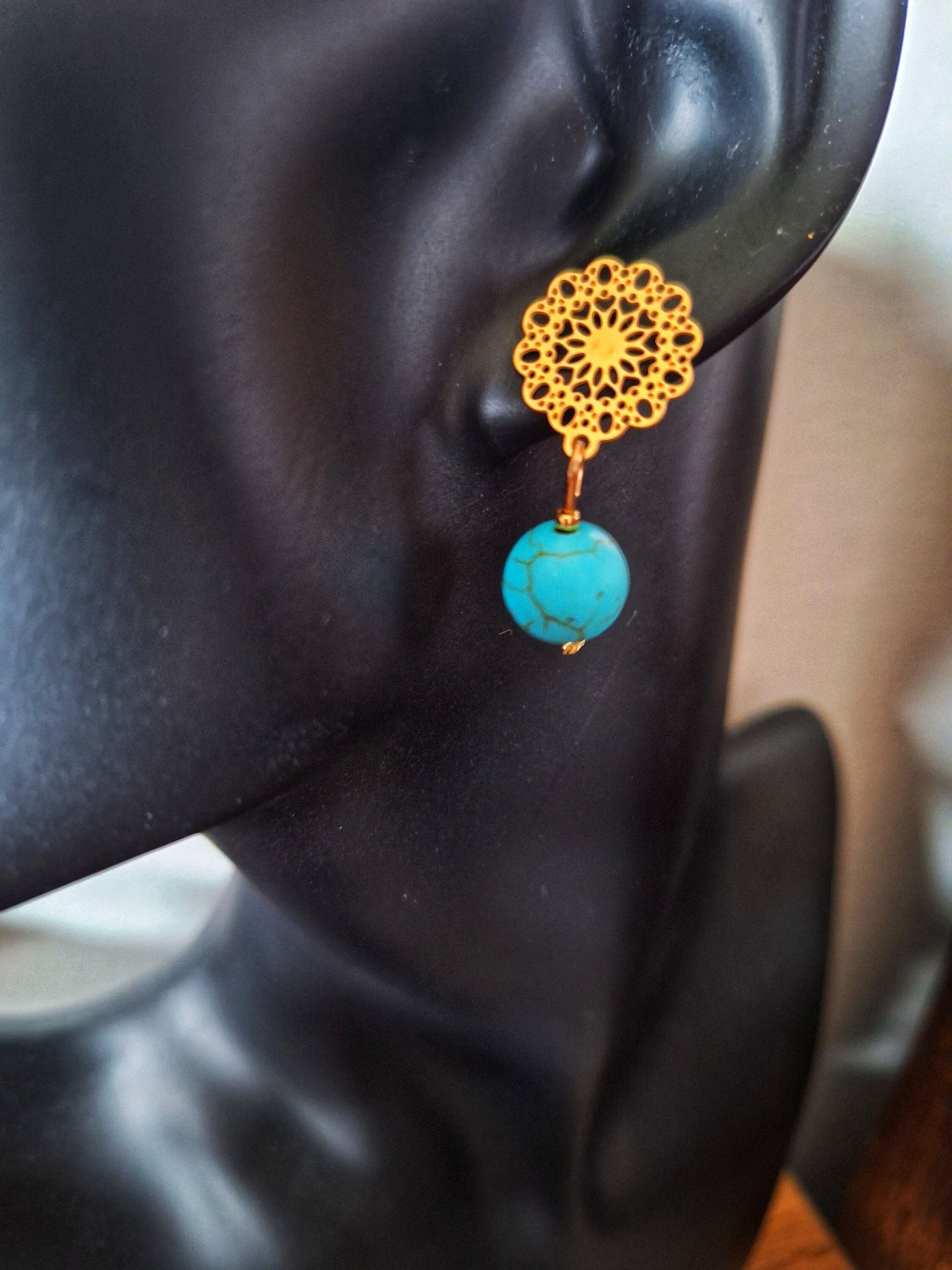 Rosaline Turquoise Drop Earrings