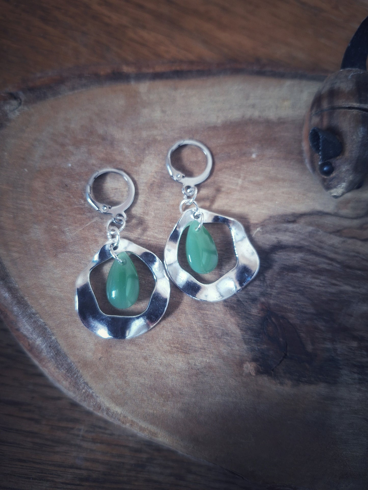 Jade Green Earrings