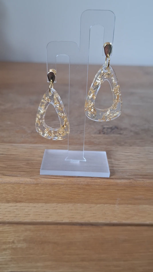 Oriana Gold Leaf Earrings