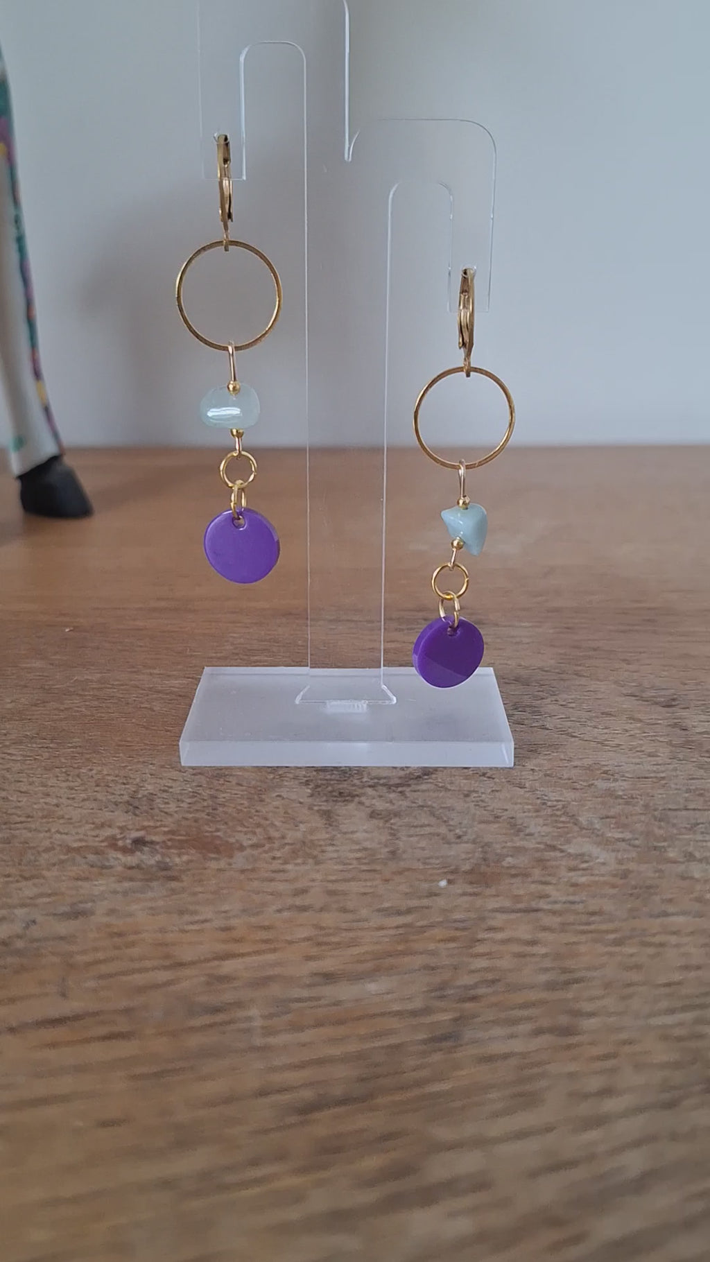 Jennifer Green Agate Earrings