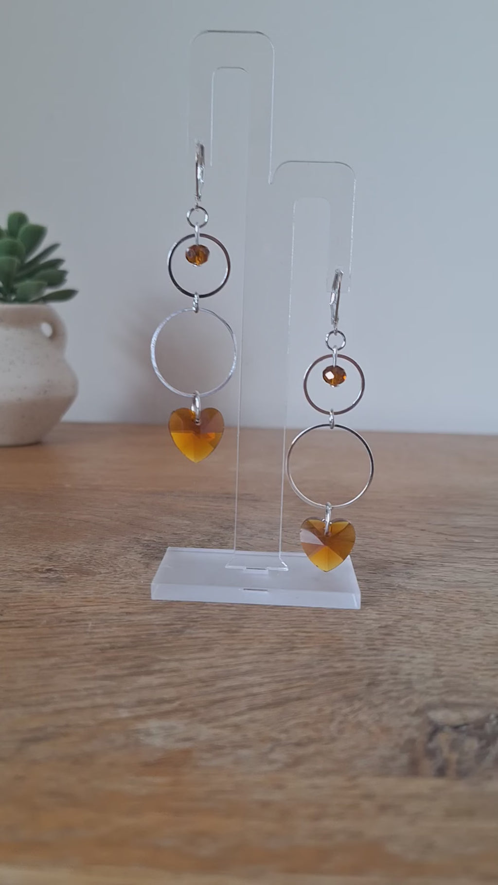 Hazel Heart Earrings