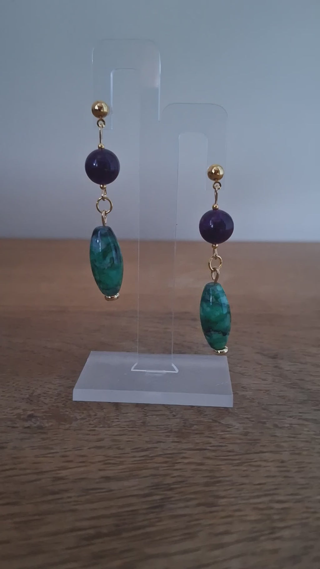 Aster Amethyst Earrings