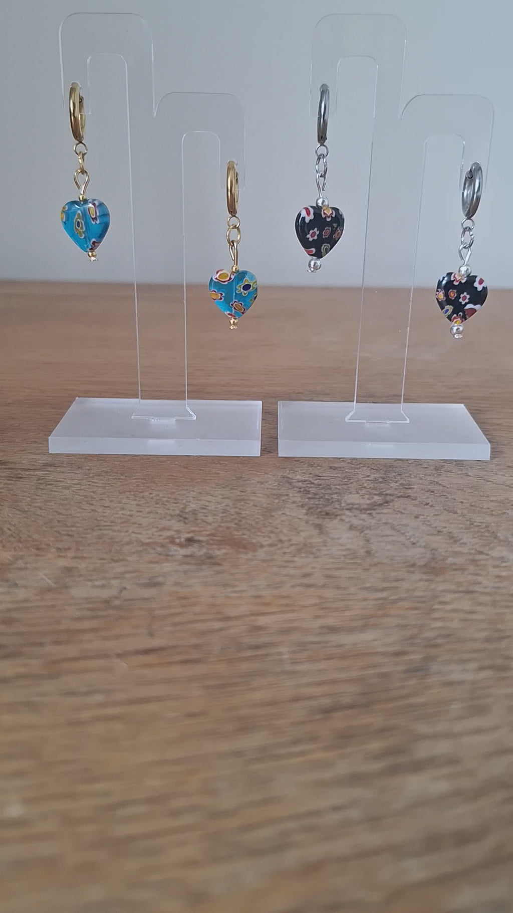 Millefiori Heart Huggies