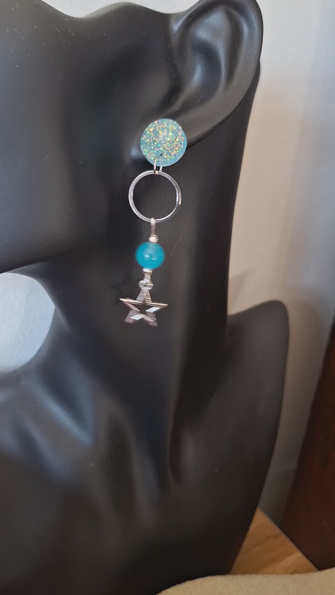 Seraphina Blue Star Earrings