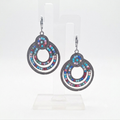 Vintage Beaded Hoop Earrings