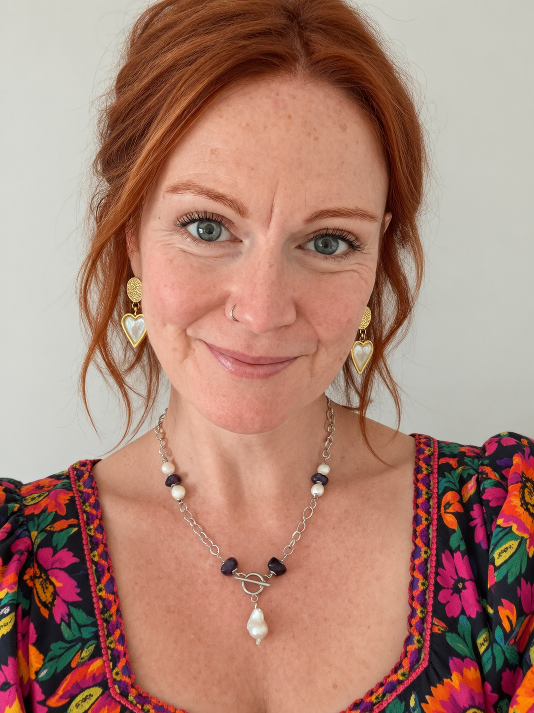 Beautiful Ruin Pearl & Amethyst Necklace